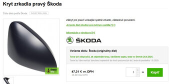 Spätné zrkadlá Škoda Superb 3 3V1 857 507 E,3V1 857 508 - 7