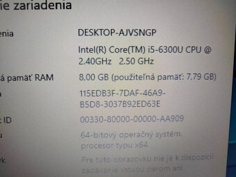 HP elitebook 840 G3 / 8gb ram / Intel core i5 / 256gb ssd- - 7