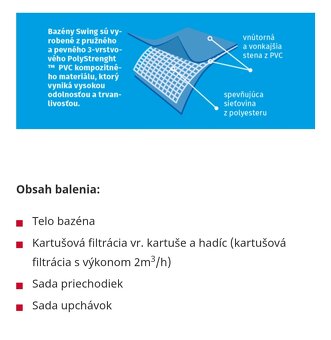 Bazén SWING s FILTRÁCIOU - 7