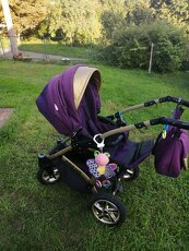 SET Kočík Baby lux de luxe purple 3v1+golfac - 7