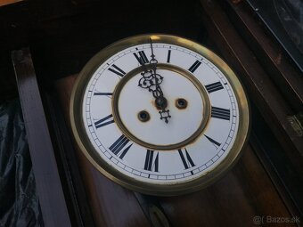 Predám starožitné  2- závažové nástenné hodiny Remember - 7