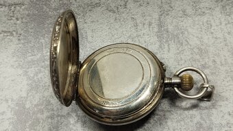 Staré stříbrné kapesní malované hodinky, PACKETOU IHNED - 7