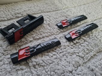 Cierne a sive Napisy S-LINE pre AUDI - 7