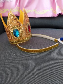 Šaty a doplnky Princezná Peach 140 - 7