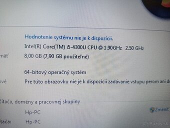 predám 12" HP elitebook 820 g1 / Intel core i5 / 8gb ram - 7