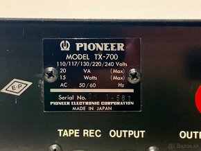 PIONEER TX-700 …. FM/AM Stereo Tuner (r.v. 1969) - 7