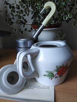 Kávovar "Seherezádé" pre 4 osoby, horná čast je porcelán - 7