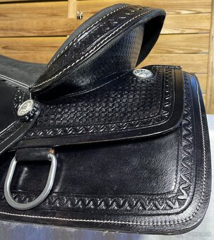 Westernový sedlový komplet 9) černý - 7