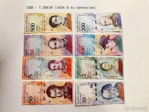 ROZPREDAJ ZBIERKY - bankovky UNC - SADY BANKOVIEK, sada K - 7