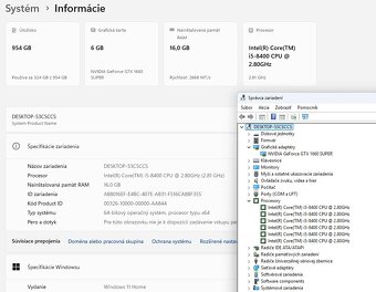 Herný PC,i5-8400,GTX 1660 S 6GB,16GB RAM,M.2 - 7