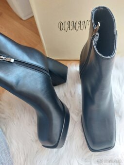 Čierne topánky na podpätku 40 - 7