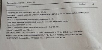 Predám Herný PC, Ryzen 7 7800X3D,RX-7900XT,32GB RAM,2TB SSD - 7