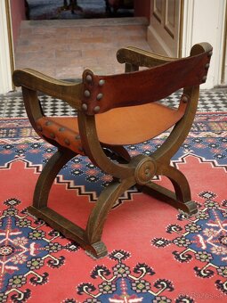 Starožitné kreslo Dagobert - 7
