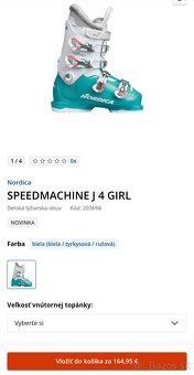 Krasne dievcenske lyziarky NORDICA vel. 35/36 - 7