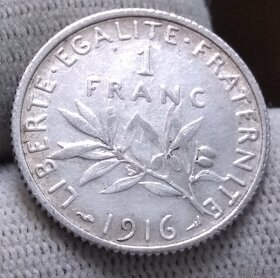 Strieborné mince Francúzska. - 7