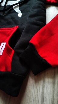 Čierno červená tepláková súprava, v.S/M/L - 7