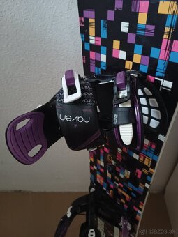 Krasny damsky 150 cm snowboard RAVEN s viazanim - 7