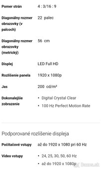 Televízor Philips 56cm+ držiak - 7