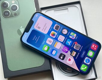 iPhone 13 Pro Alpine Green BATERIE 100% TOP - 7