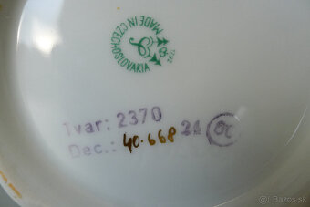Starý porcelán - čajník a mliečnik Horní Slavkov - 7