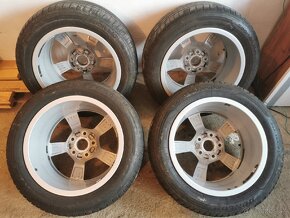DISKY orig. Audi R16 5x112 + pneu Dunlop letne - 7
