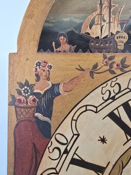 Starožitné nástenné drevene hodiny... - 7