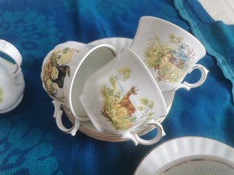 Poľovnícky set, porcelan - 7