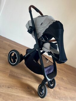 Kocik Kinderkraft Everyday 2v1 light grey+vybava - 7
