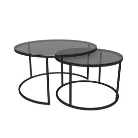 Elegantný konferenčný stolík 60 cm, čierny - 7