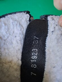 Dámske kožené čižmy nízke 37 - 7