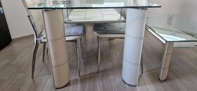Jedálenský stôl + 6ks stoličky,+stôl do obývačky - 7