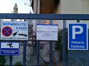 Prenajom parkovacieho miesta - BA Rača Baronka - 7