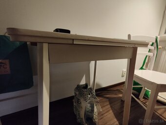 IKEA Jedálenský roztahovaci stôl a 4 stoličky - 7