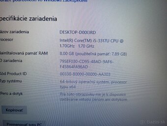 veľký 17" ntb DELL / Intel core i5 / 8gb ram / 500gb ssd - 7