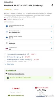 Nový MacBook Air 15 M3 16GB/512GB hviezdne biela - 7