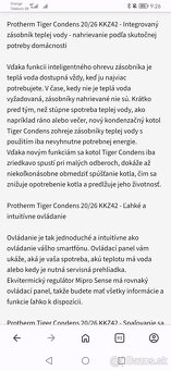 🔥 Predám kondenzačný kotol Protherm Tiger Condens 20/26 KKZ - 7