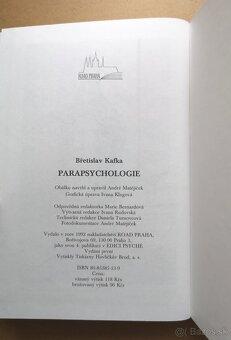 Břetislav Kafka: PARAPSYCHOLOGIE - 7