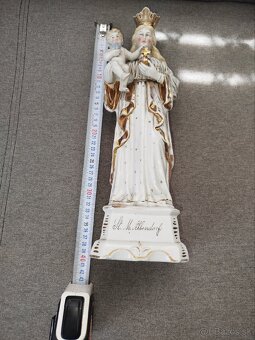 Porcelánová soška Panna Mária s Ježiškom - 7