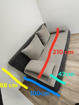 Rozkladacia sedačka s úložným priestorom - 7