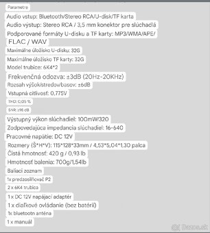 Nobsound Mini elektronkový Bluetooth predzosilovač - 7