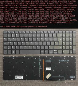 Klavesnice Lenovo 320-15 330-15 V130 V140/ 15ADA6 5-15ARE05 - 7