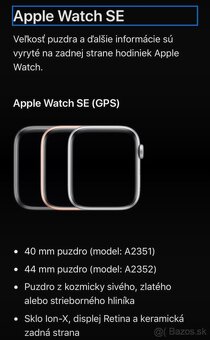 Hodinky - Apple Watch SE - 7