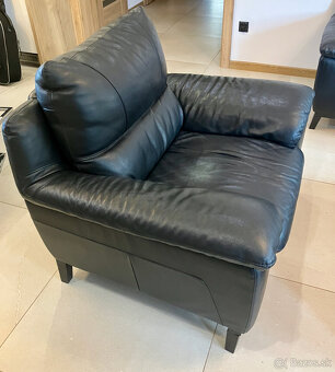 2x gauč a kreslo - KOŽA - 7