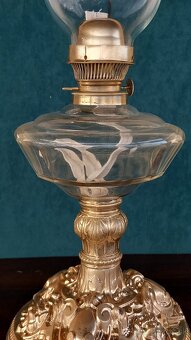 Starožitná petrolejová lampa - 7