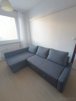 Predám tmavošedý gauč - rozkladací+úložný priestor - 7