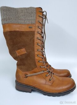 kožené Dámske čižmy RIEKER veľkosť 42 - 7