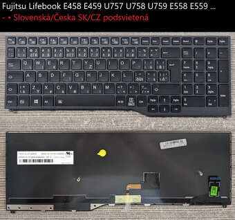 Klavesnice Fujitsu A530 A531/AH532 A532/E458 U757 E558 E559 - 7