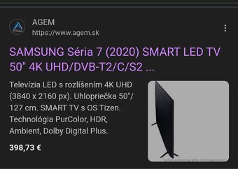 TV SAMSUNG UE50TU7072U  uhl.127cm - 7