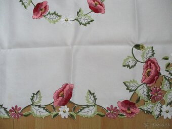 starožitnú vyšívanú dečku - obrus / 52 / - 7