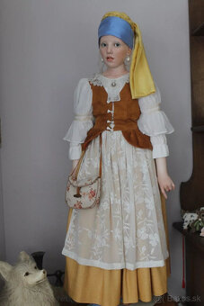 PORCELÁNOVÁ BÁBIKA od HILDEGARD GÜNZEL Dievča s perlovou náu - 7